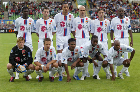 Fotboll, lagbild, Lyon