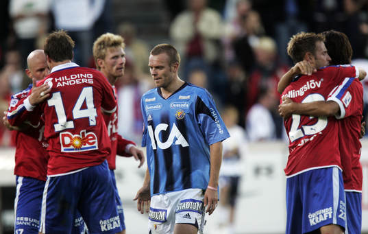 Slutsignal, HIF jublar, Mattias Jonson deppar. Jubel, depp