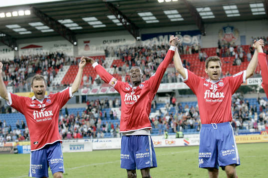 Fotboll, allsvenskan, Helsingborg, jubel