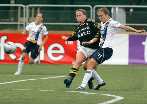 Hanna Jöhnk, AIK och Linda Fagerström,