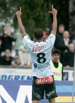 Afonso Alves, Malmö FF, jubel. Reklam, Pågen, Malaco