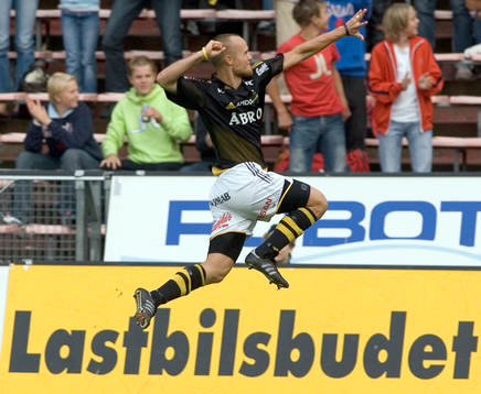 Nicklas Carlsson, AIK, jubel