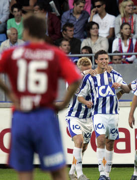 0-1 Marcus Berg, som rattas av Ascar Wendt, Andreas