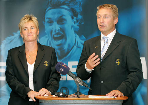 Lilie Persson och Thomas Dennerby, förbundskaptener