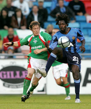 Joe Gamble, Cork City och Ibrahim Ba, Djurgården