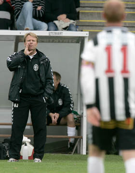 Fotboll,  allsvenskan. Mats Jingblad, tränare, Landskrona