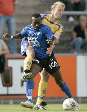 Yaw Preko, Halmstad och Stefan Ålander, Sundsvall