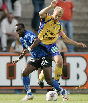 Yaw Preko, Halmstad och Stefan Ålander, Sundsvall