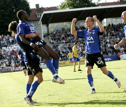 2-0 Yaw Preko som hissas av Dusan Djuric och 1-0 skytten