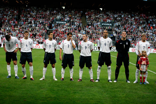 Frank Lampard, Steven Gerrard, Joe Cole, Gary Neville,