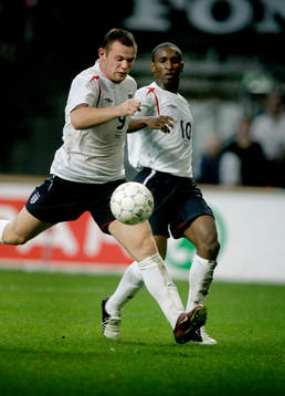 Wayne Rooney och Jermaine Defoe, England