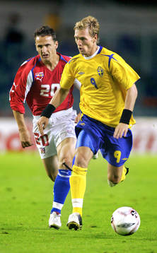 Christian Wilhelmsson och Zdenek Pospech