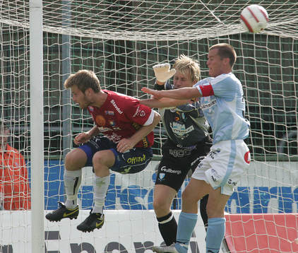Mattias Asper (Målvakt) och Daniel Andersson, Malmö