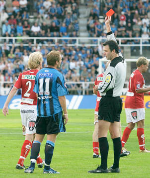 Daniel Sjölund, Djurgården (Rött Kort, Utvisning)