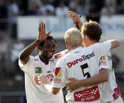 Fyra bortamål, Gefle, jubel, allra mest Rene Makondele som