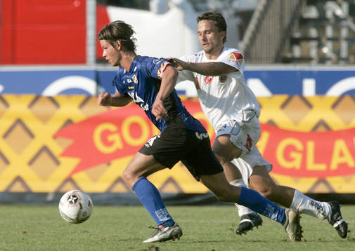 Dusan Djuric, Halmstad och Mathias Woxlin, Gefle