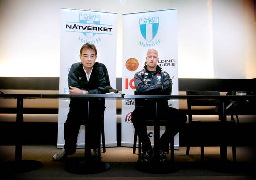 Tom Prahl (tränare) och Olof Persson, Malmö FF