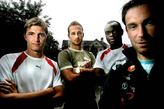 Peter Abelsson, Jon Inge Höiland, Joseph Elanga och Hans
