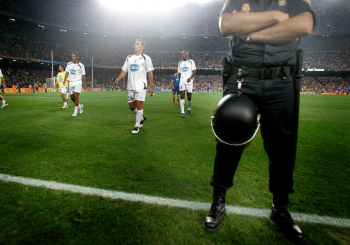 Barcelona - Juventus: Fabi Cannavaro, Juventus, värmer upp