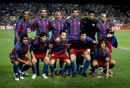 Ronaldinho, Marquez, Henrik Larsson,  Oleguer, Valdes