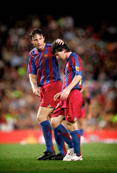 Van Bommel och Leo Messi, Barcelona
