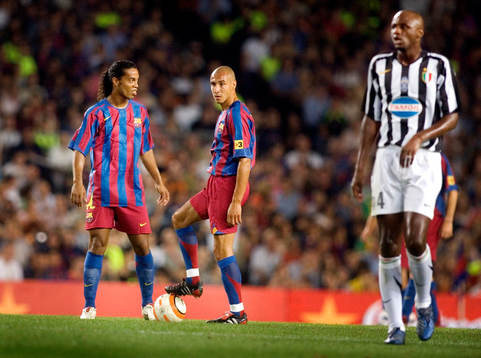 Barcelona - Juventus:  Avpsark, Ronaldinho och Henrik