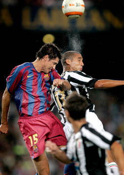 Barcelona - Juventus:  Trezeguet, Juventus och Edmilson,