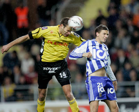 Joakim Alexandersson och Marcus Berg. Nickduell