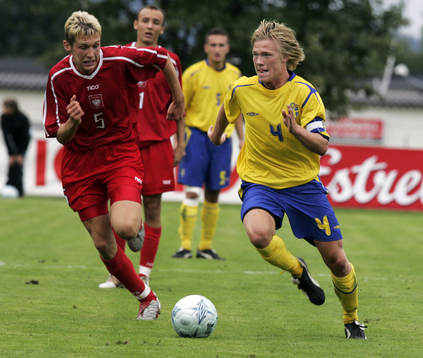 Andreas Landgren, Helsingborgs IF, jagas av Norbert