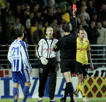 Håkan Svensson, Elfsborg (Målvakt), rött kort