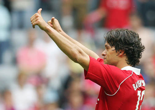 Michael Ballack,  Bayern München, jubel