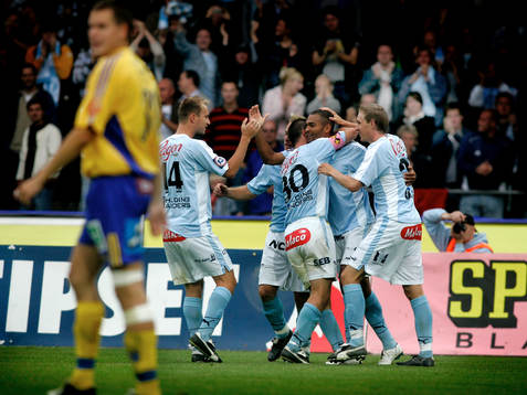 Malmö utklassade Sundsvall med 6-2. Jubel