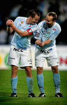 Jon Inge Höiland och Daniel Andersson, jubel