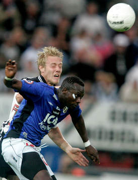 Johnny Lundberg, Landskrona och Yaw Preko, Halmstad