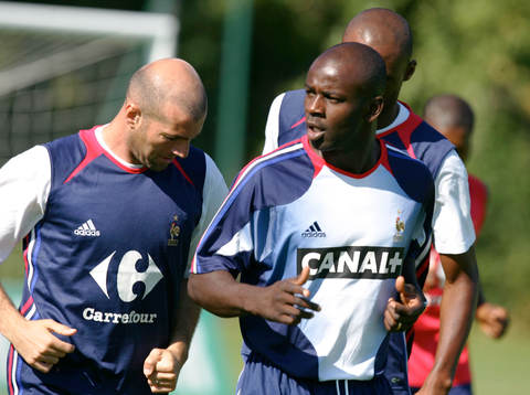 Zinedine Zidane och Lilian Thuram
