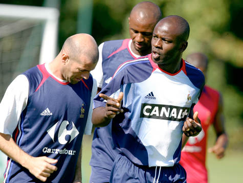 Zinedine Zidane och Lilian Thuram