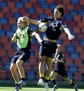 Mikael Dorsin och Zlatan Ibrahimovic, Sverige