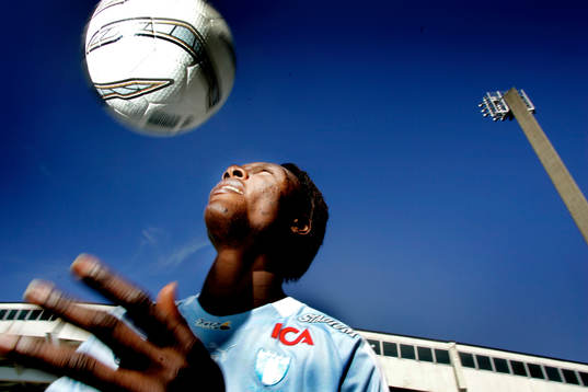 Edward Ofere från Nigeria, nyförvärv i Malmö FF