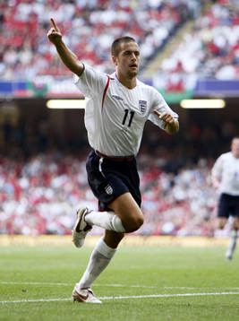 Joe Cole, England (Jubel)