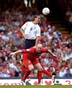 John Hartson, Wales och Rio Ferdinand, England