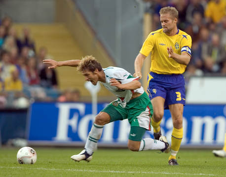 Stilian Petrov, Bulgarien och Olof Mellberg