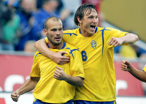 Fredrik Ljungberg och Kim Källström, Sverige
