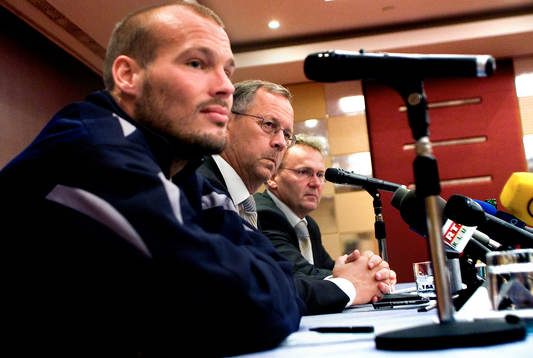Fredrik Ljungberg, Lars Lagerbäck och Jonas Nystedt,