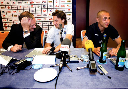 Lars Lagerbäck, Zlatan Ibrahimovic och Henrik Larsson
