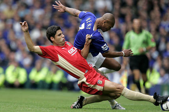 Fotboll, engelsk, Premier League, Everton - Portsmouth