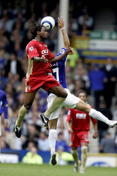 Saif Diao, portsmouth och Tim Cahill, Everton