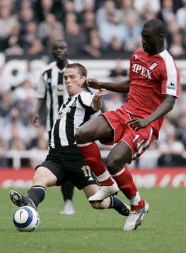 Scott Parker, Newcastle och Pape Bouba Diop, Fulham