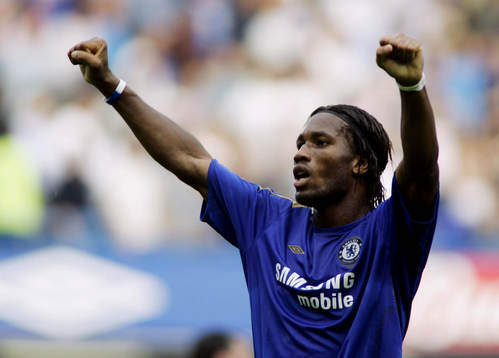 Didier Drogba, Chelsea, jubel