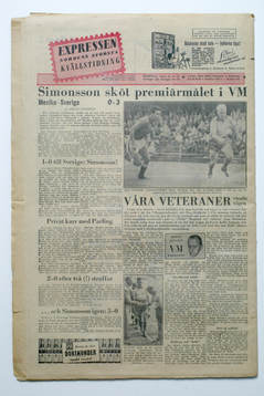 Fotboll, VM, 1958, Souvenir