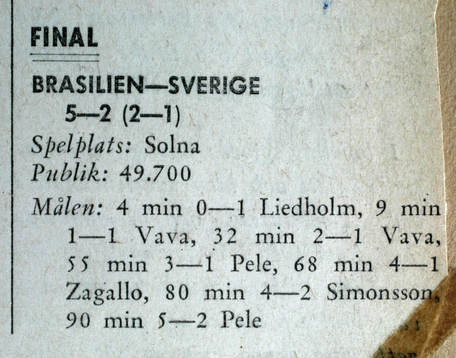 Fotboll, VM, 1958, Souvenir